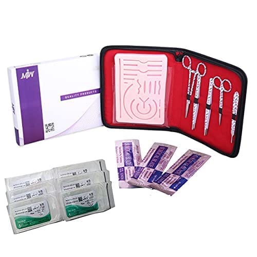 Suture Practice Pads & Kits 6 20 pre-cut wound white silicone suturing kit for advanced clinical skills training