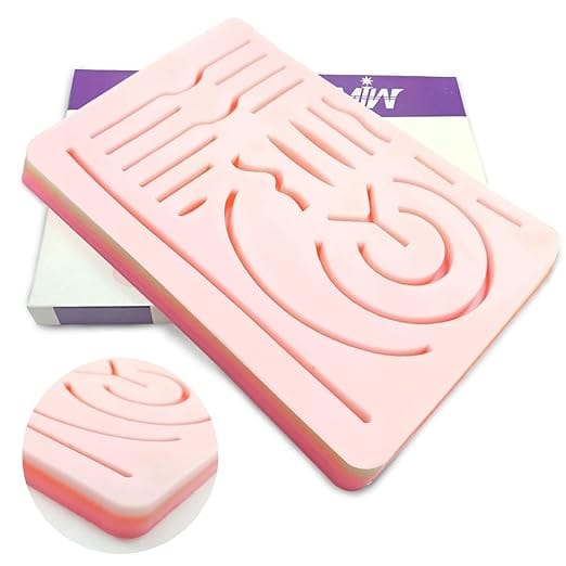 Suture Practice Pads & Kits 9 20 pre-cut wound silicone suturing pad for medical university simulation labs