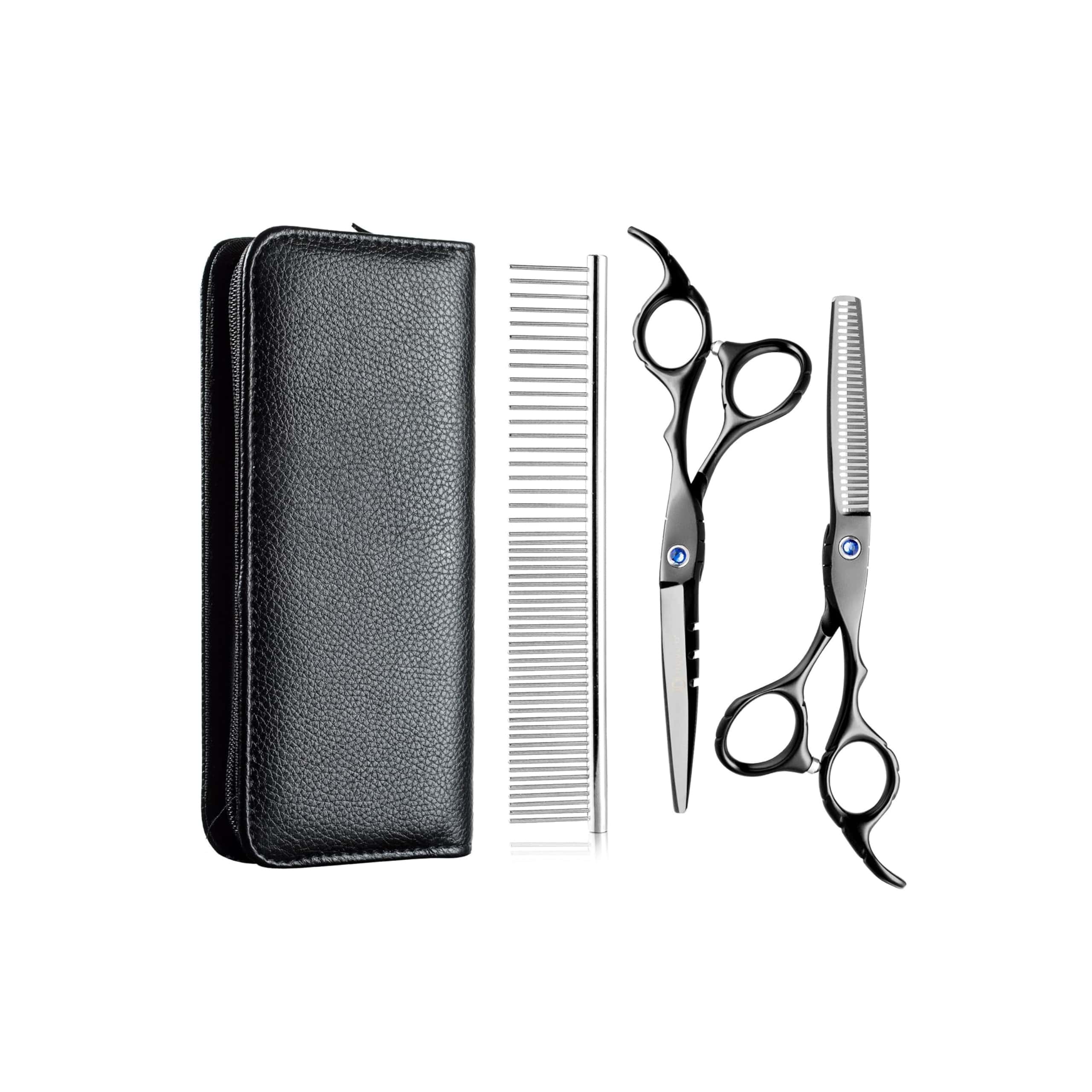Beauty & Grooming Equipment 2 Professional barber and thinning scissors kits, stainless steel